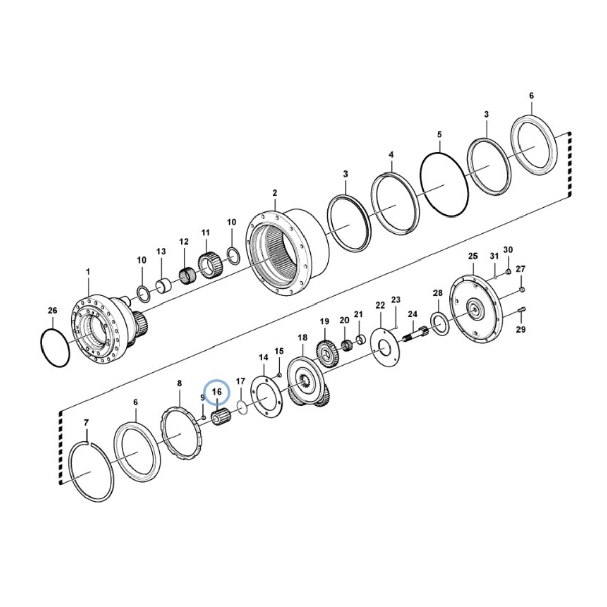 Imagem do produto ENGRENAGEM 17Z MOTOR TRAÇÃO