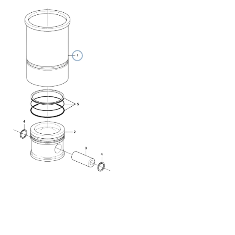 Imagem 7 do produto PISTÃO COM ANÉIS D6E VOLVO CE PÁ CARREGADEIRA