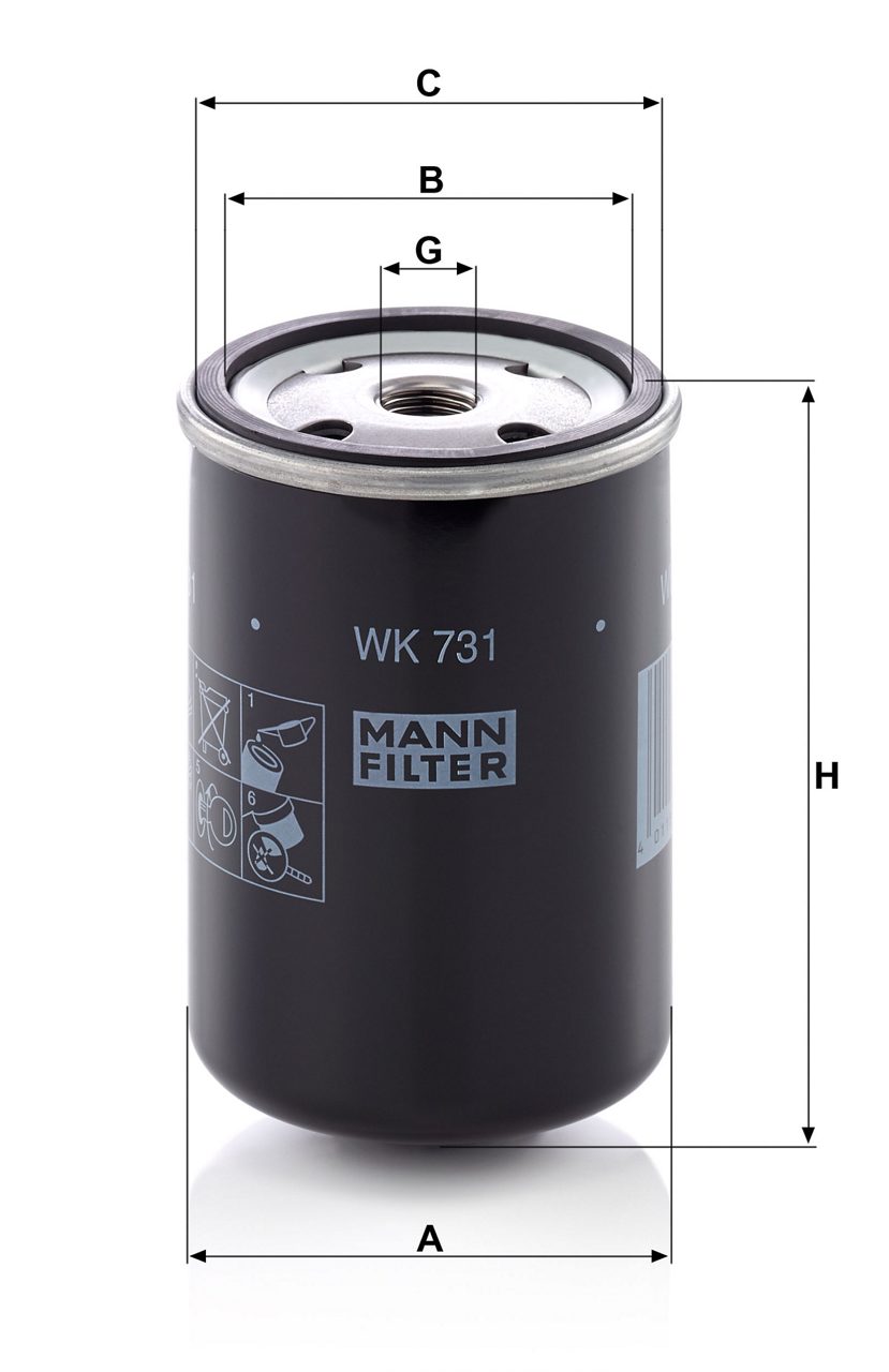 Imagem 1 do produto FILTRO COMBUSTÍVEL HYUNDAI