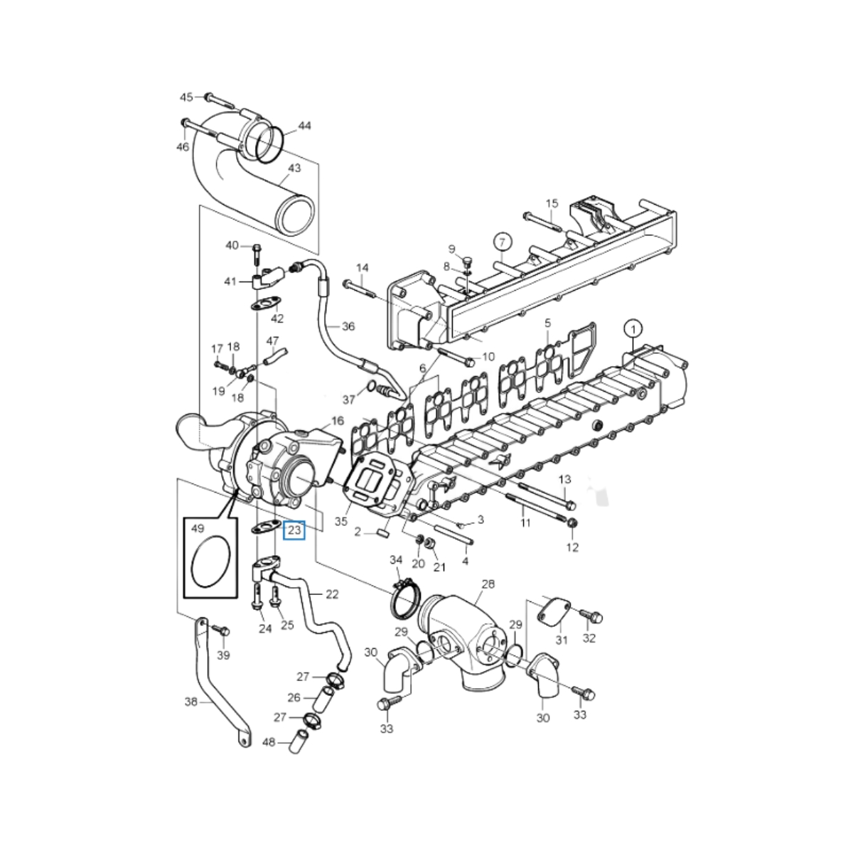 Imagem 1 do produto JUNTA DO RETORNO DO TURBO