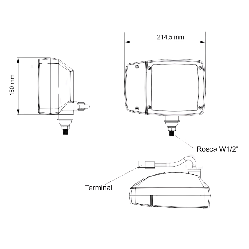 Imagem 3 do produto FAROL DIREITO DIANTEIRO ESCAVADEIRA VOLVO CE