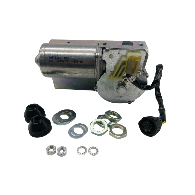 Imagem 1 do produto MOTOR DE LIMPADOR DE VIDROS PLUG REDONDO VOLVO CE LINHA AMARELA