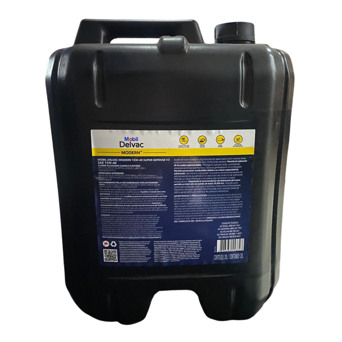 Imagem 1 do produto ÓLEO MOBIL DELVAC MODERM MX 15W40 Ci4 POWER - 20L